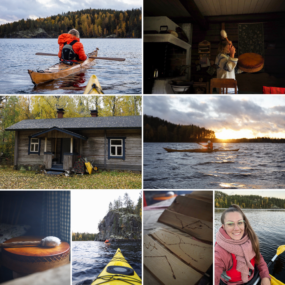 Tourist route activities: kayaking in Saimaa Finland